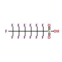 Perfluorodecanesulfonic acid (C 10 HF 21 O 3 S) Perfluorononanoic acid (C 9 HF 17 O 2 ) Perfluorotridecanoic acid (C 13 HF 25 O 2 ) Perfluoroheptanesulfonic acid (C 7 HF 15 O 3 S) Perfluorohexanoic