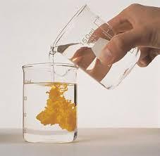 While a pupil was doing an experiment, an insoluble solid was produced in a solution.