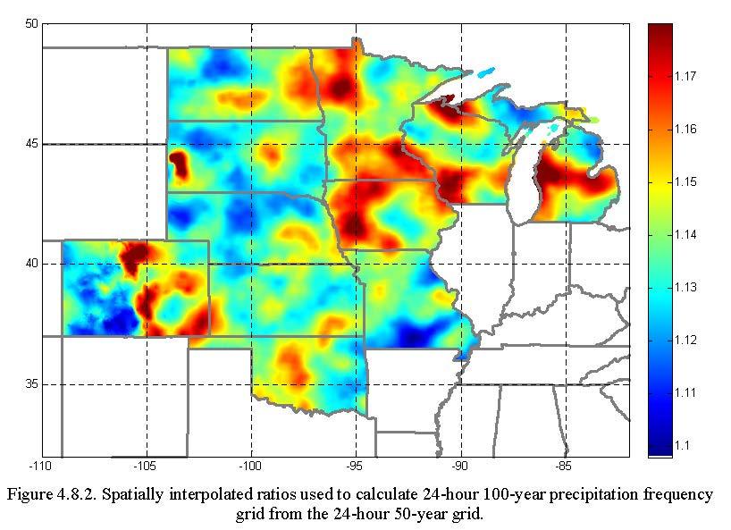 NOAA Atlas 14: Gridded Precipitation-Frequency Strong linear relationships between: MAM and two-year