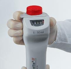 90mL with a set volume of 10mL. The instrument can be recalibrated in three easy steps.