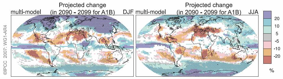 Climate change projections Large uncertainties in global warming