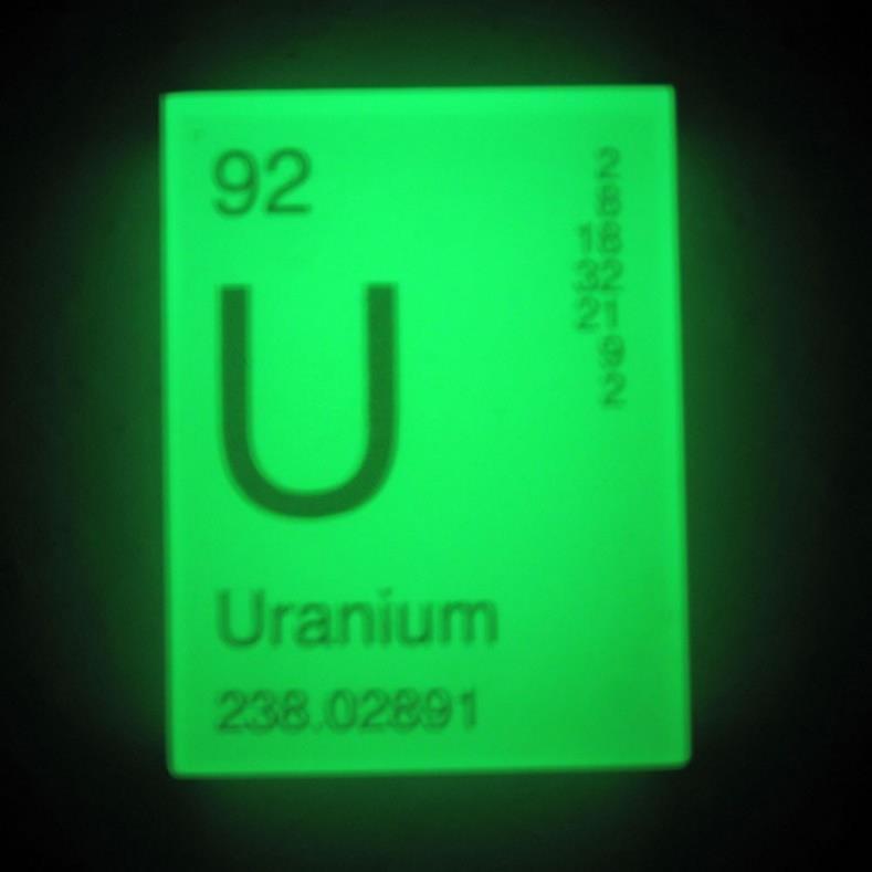 Uranium, U, is a radioactive element
