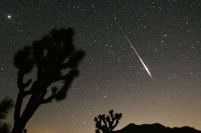 Meteors A small rocky or metallic object traveling through space.
