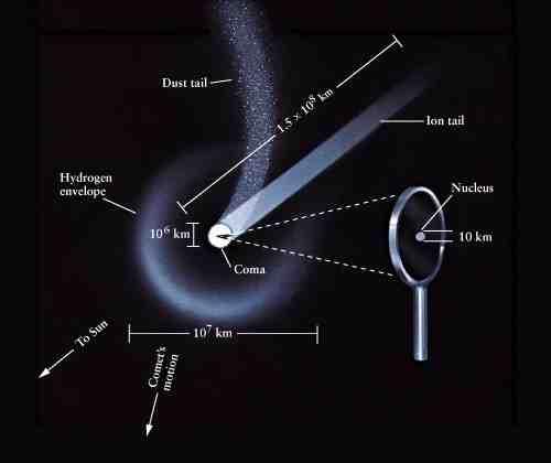 The Structure of a Comet! Comets in the outer solar system (Kuiper belt or Oort cloud) are very cold, solid icy objects! When a comet ventures near the Sun, its appearance can change dramatically!
