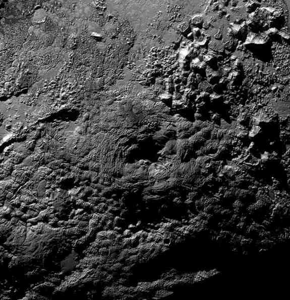 ice! Most of Pluto s surface is covered in nitrogen ice!