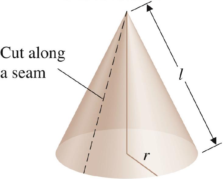6 APPLICATIONS OF THE DEFINITE INTEGRAL nd so the curved surfce re of the frustum of the cone shown below