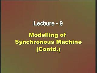 (Refer Slide Time: 00:55) Power System Dynamics Prof. M. L.