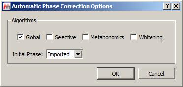 To correct phase errors and baseline Click for phase correction if peaks are not