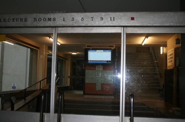 The Lecture Room numbers are listed above the door so it will be clear.