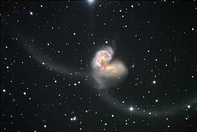 There are also disturbed and interacting galaxies, collected in the Arp Atlas.