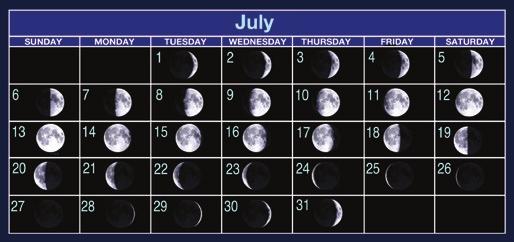 LESSON 3 Lesson Roundup A. Look at the moon calendar. What pattern do you observe? a. The moon takes about one month to go through its phases. b. The moon looks the same for a week and then changes.