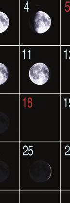 and August. Study the moon phases.
