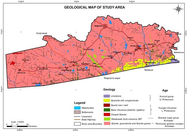 Structural Delineation with Geophysical Approach In Parts of Eastern Darwar Craton qualitative study of anomalies, quantitative interpretation and the subsequent translation of the latter to