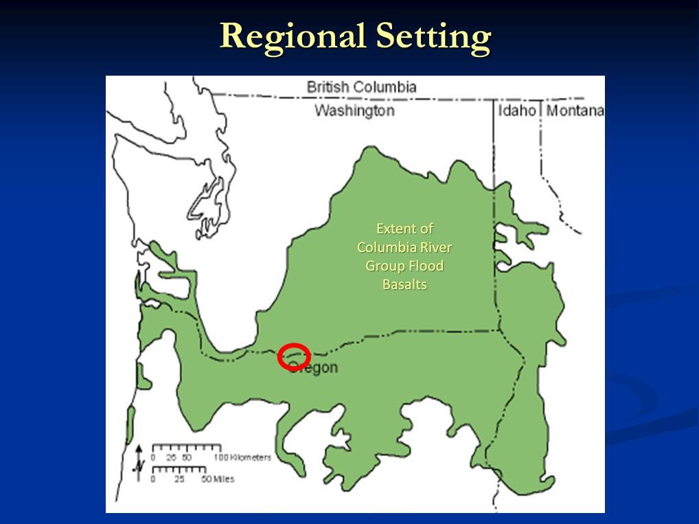 The Columbia River Basalt Group consist of a sequence of Miocene flood basalts which were emplaced between