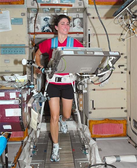 To combat deterioration, NASA has developed a countermeasure exercise program that helps to keep astronauts as healthy as possible while on a mission with the International Space Station.