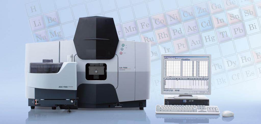 NEW PRODUCTS AA-7000 Series Shimadzu Atomic Absorption Spectrophotometers Reaching even greater heights to meet a wide range of analysis needs Enhanced Flame Analysis Double-beam optics and robust