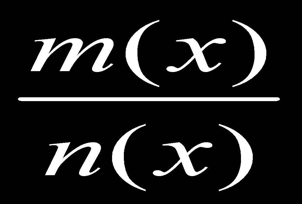 ) A rational function is continuous for all x except those values that cause the denominator to equal zero.