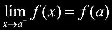 AP Calculus Definition of Continuous 1) exists 2) exists 3) This definition shows continuity at a point on the interior of a function.