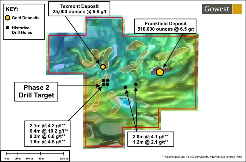 Historic Regional drilling & Phase 2 Targets