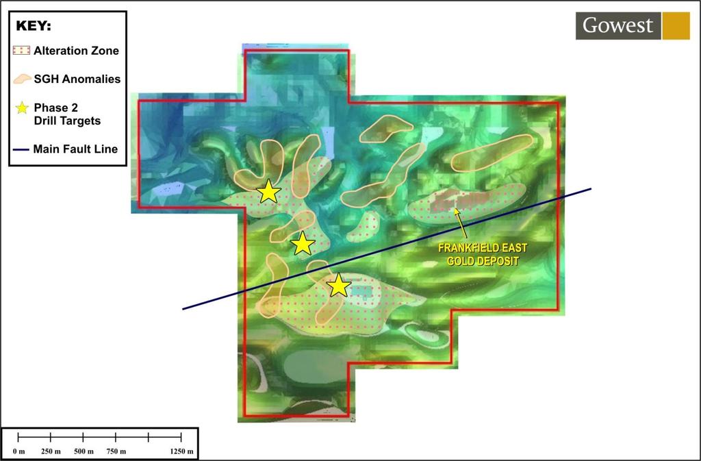 Frankfield Gold Project Frankfield East Resource expansion drilling Texmont Zone 6.4m @ 10.2 g/t** 8.3m @ 6.8 g/t** 5.