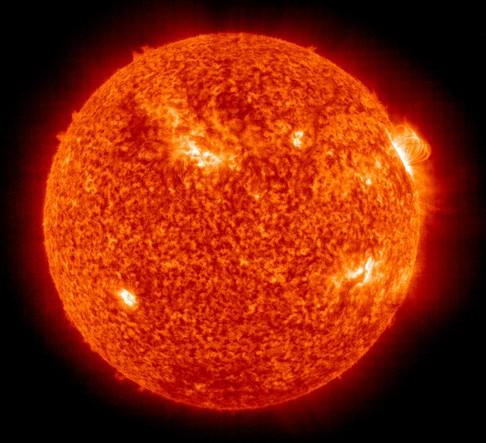 THE SUN- 1 http://www.pveducation.org/ The sun is a sphere of intensely hot gaseous matter with a diameter of 1.39 x 109 m and, on an average, at a distance of 1.5 x 1O11 m from the earth.