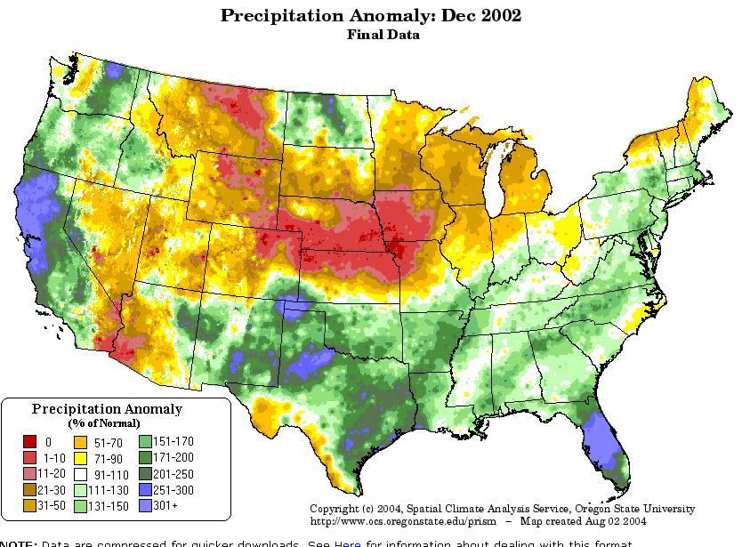 December 2002 Weak-Moderate El Niño + MJO = Record Rainfall