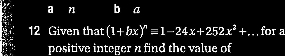 of (+ax)" are +35x+490x2. Gven that n s a, postve nteger fnd the vaue of <.