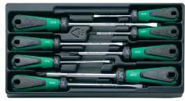 6 x 8x 75 mm k 4830: size ; size 2; size 3 3K DALL set of screwdrivers g S 9648920 745 0.00 4899 Set of nine 3K DALL screwdrivers for TOX screws (TOX TAMPE ESISTANT).
