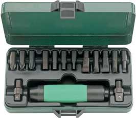 3007 BITS screwdriver for use on plugs in electronic rack Airbus A320 A340. k BITS screwdrivers for Phillips screws, for IMPACT driver No 4030. B outside L " E "mm g S 08240006 3/32 E 6.3 /4 50 0 5 0.