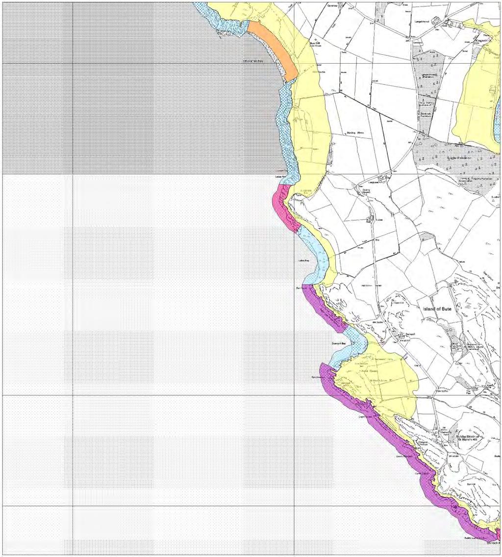 BUTE MAP 6 - EROSION CLASS Garroch Head to Stravanan Bay 8 7 6 5