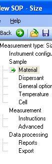 All measurements made using thiss SOP are given the sample name entered in