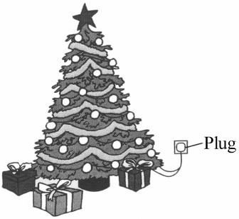 26. A set of Christmas tree lights is made from twenty identical lamps connected in series. (a) Each lamp is designed to take a current of 0.25 A.