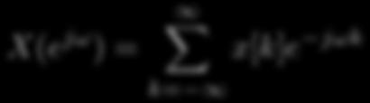 Discrete-Time Fourier Transform (DTFT) X(e j! )= x[n] = 1 Alternative 2 1X k= 1 Z X(f) = x[n] = x[k]e j!k X(e j!
