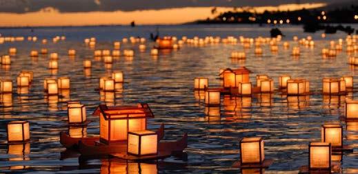 Event Info Welcome to the Water Lantern Festival presented by One World. Experience a celebration of happiness, peace, and hope.