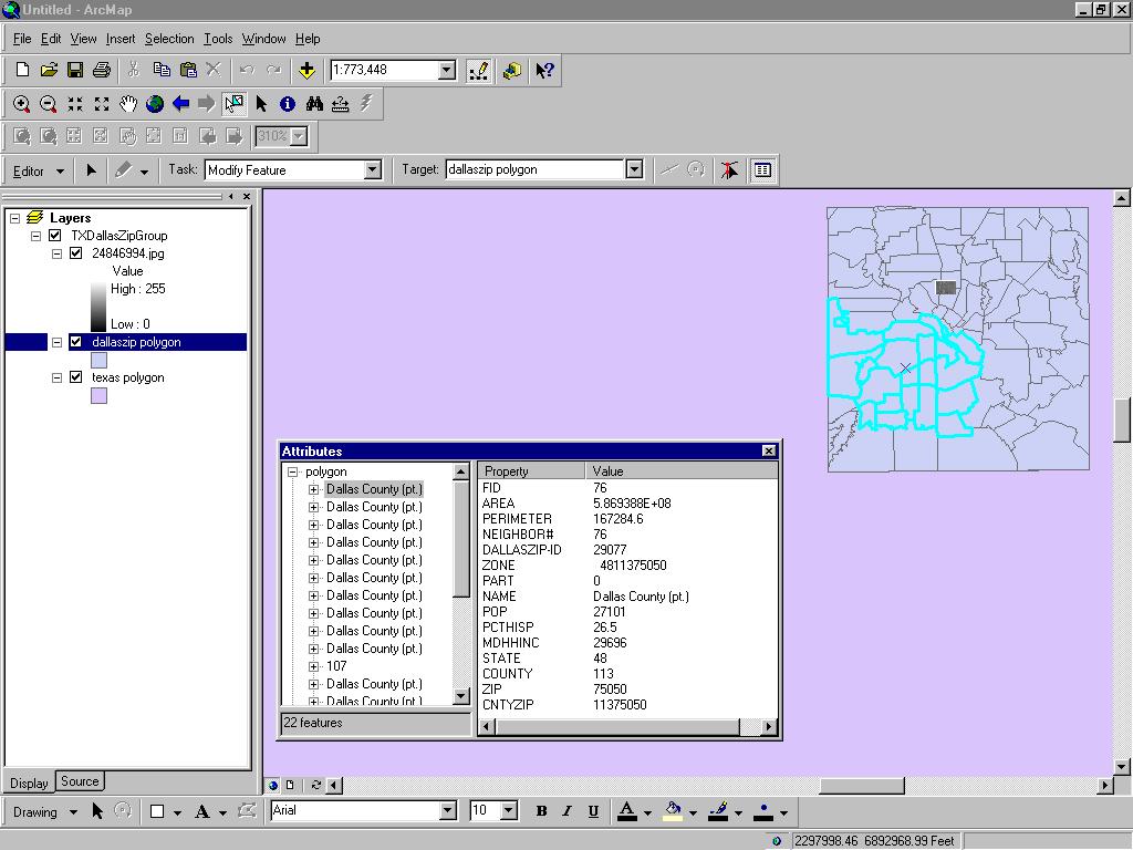 ArcMap Editing All editing takes place within an edit session Editing sessions are started and ended from editor menu on editor toolbar Can edit
