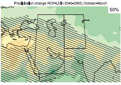 SW/South Asia precipitation change:
