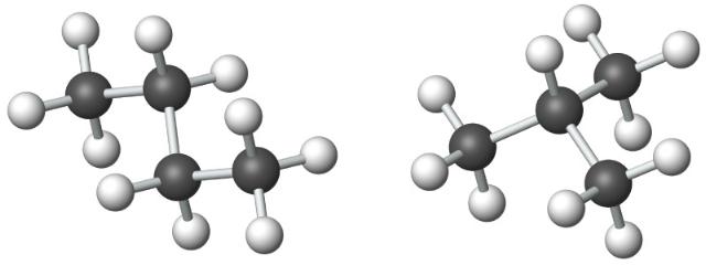 Isomerism n-butane butane