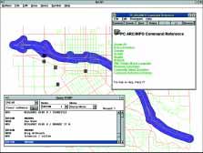 for the management, analysis, display, and mapping of geographic information on Windows and DOS computers.