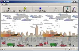 2.3 The software package and the parent interface Based on established theoretical foundations of travel behaviour and travel demand, as well as modelling techniques, the LUTDMM was developed in a PC