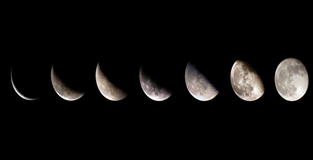 #24 Examine this series of lunar phases.