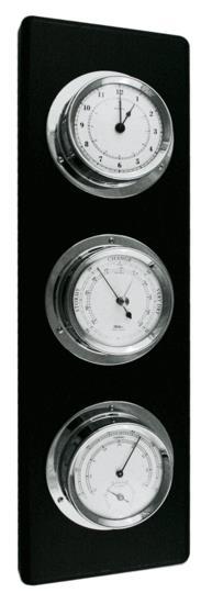 Fischer Instruments 1535-06 Chrome and Black Wood Base Weather Station with Barometer, Hygrometer, Thermometer and Quartz Clock User Manual Table of Contents 1. Introduction... 2 2. Care and Cleaning.