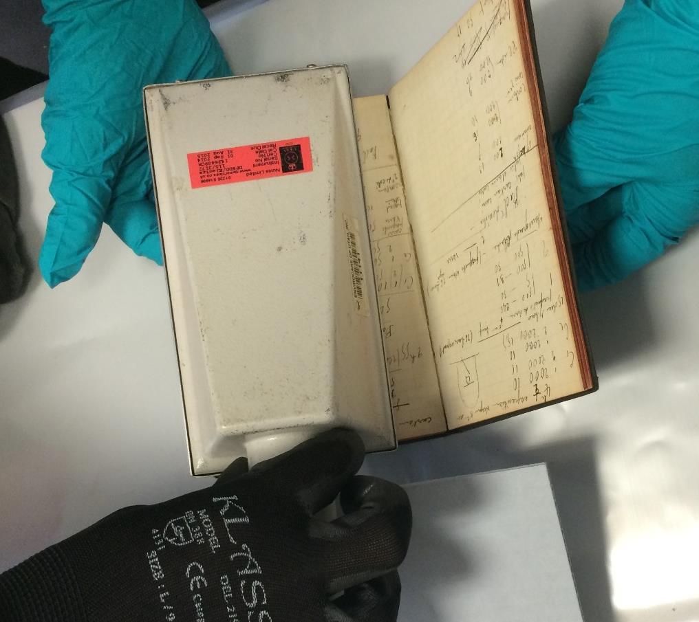 search resulted in fifteen bulk boxes of books and documents which were taken from storage for analysis by Aurora, in addition to the Curie notebook.