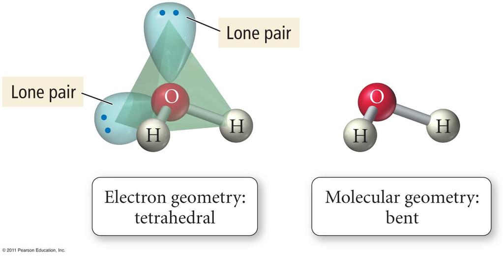 Bent Molecular Geometry a Derivative of Tetrahedral Electron
