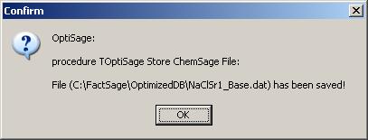 Enter the file name Folder Optimized DB created in FactSage 3.