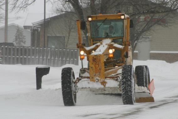 Private contractors perform 40 percent of the snow removal operation.