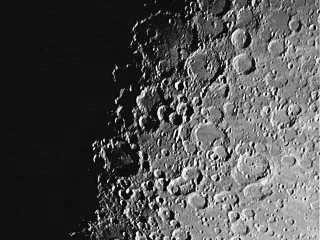 Some areas of the Moon are more cratered than others. There are large areas that have so many craters that there appear to be no smooth areas at all.