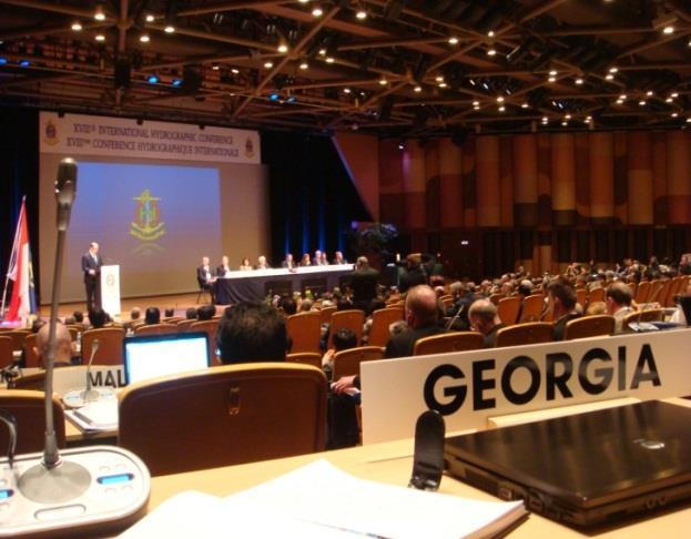 At the 17-th conference of the International Hydrographic Bureau, held on June 1-3, 2011, The STATE HYDROGRAPHIC SERVICE OF GEORGIA was adopted as associate member of the International Hydrographic