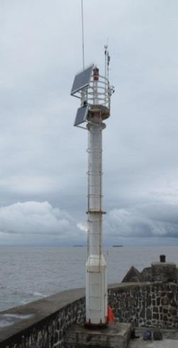 Land-based meteorological sensors and sea and oceanographic