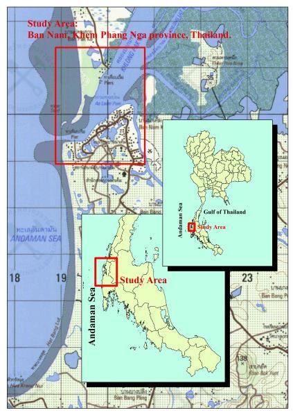 2. Materials and Methods 2.1. Description of study area The study area was Ban Nam Khem, in Phang Nga province, a coastal area in Thailand (see figure 1), which was severely affected by the tsunami.
