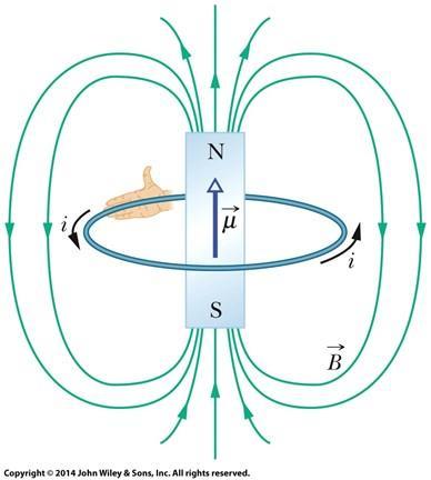 Current-carrying Coil as a Magnetic Dipole The magnetic field produced by a current-carrying coil, which is a magnetic dipole, at a point P located a distance z along the coil s perpendicular central